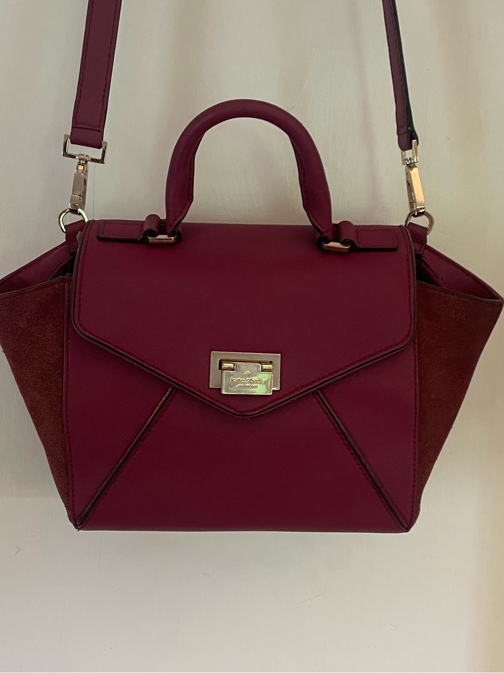 Kate Spade Burgundy Top-Handle Satchel